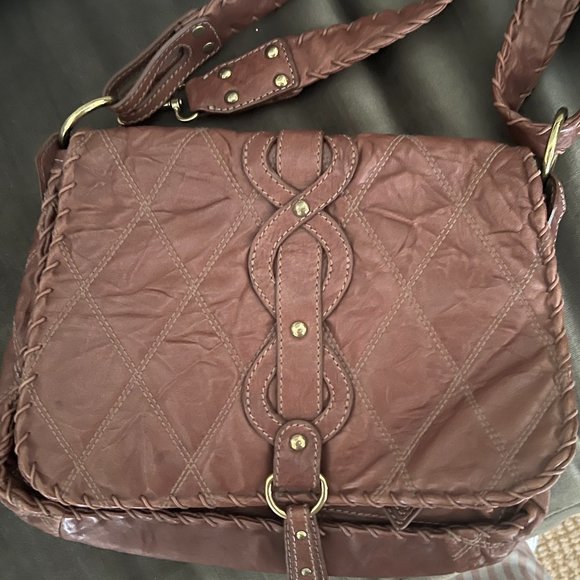 Isabelle Fiore Brown Leather Bag EUC - Picture 3 of 7
